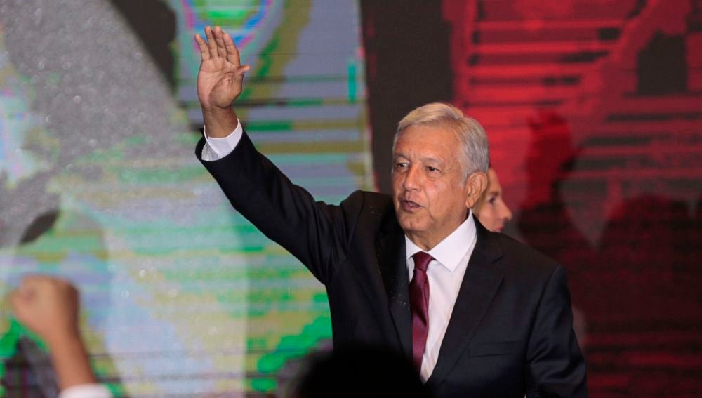  El líder izquierdista Andrés Manuel López Obrador