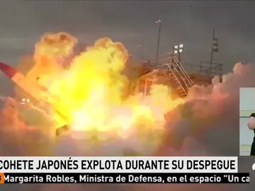 Explota un cohete japones durante su despegue Explota un cohete japones durante su despegue