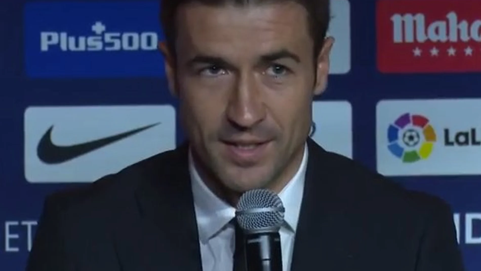 Gabi, en su despedida con el Atlético Gabi, en su despedida con el Atlético