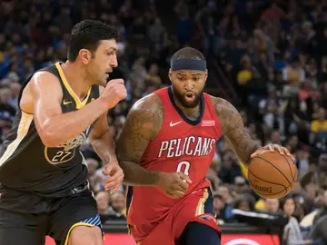 DeMarcus Cousins, jugando contra los Warriors DeMarcus Cousins, jugando contra los Warriors