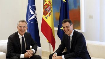El presidente del Gobierno, Pedro Sánchez, se reúne con el secretario general de la OTAN, Jens Stoltenberg