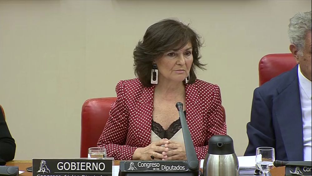 La vicepresidenta, Carmen Calvo