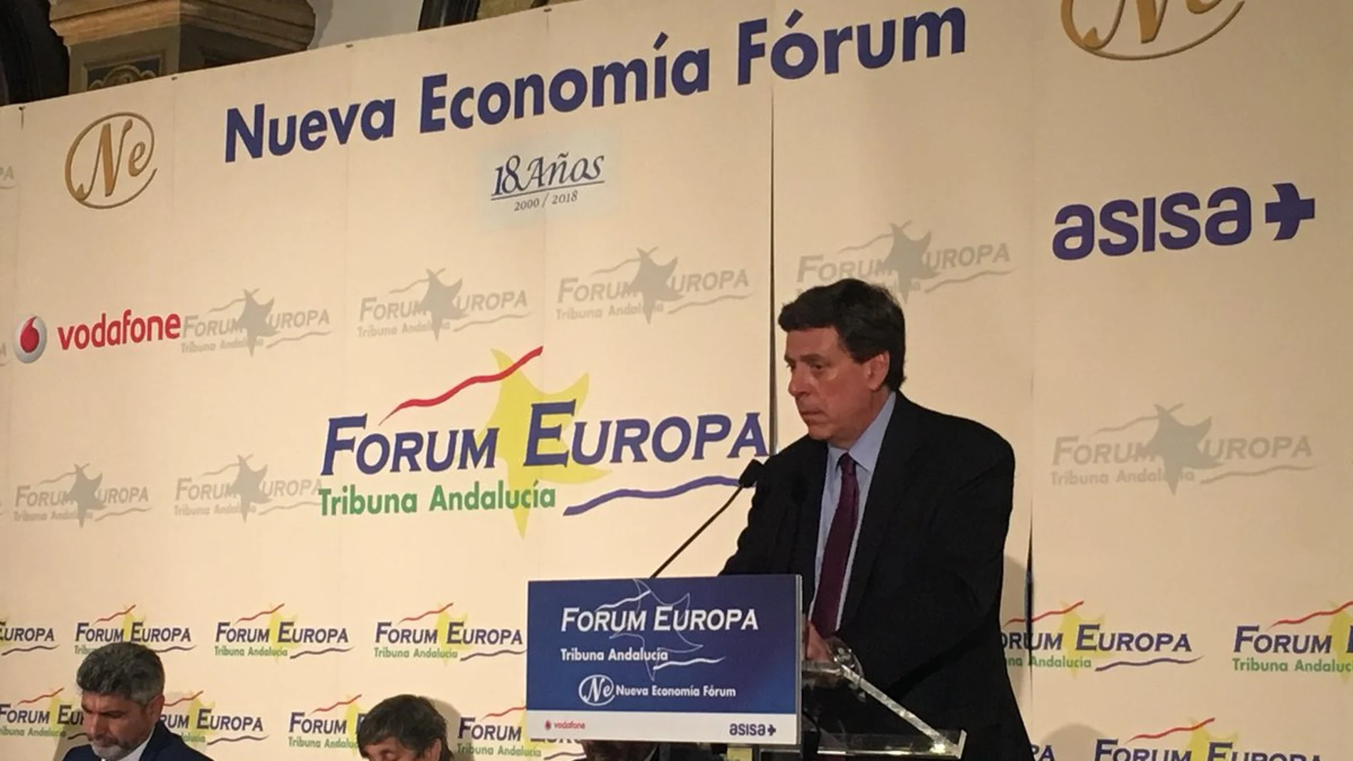 Juan Carlos Quer durante su intervención Juan Carlos Quer durante su intervención