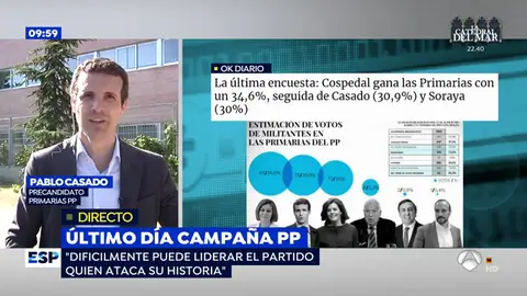 Pablo Casado, en una entrevista en Espejo Público Pablo Casado, en una entrevista en Espejo Público