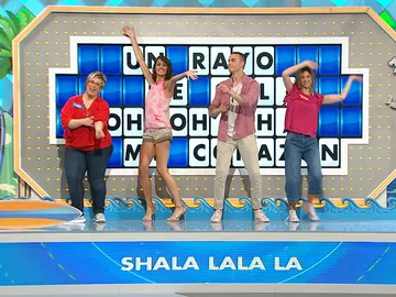 Los concursantes de 'La ruleta de la suerte' se enfrentan a la canción del verano Los concursantes de 'La ruleta de la suerte' se enfrentan a la canción del verano
