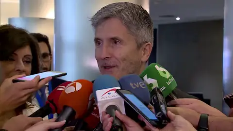 Grande-Marlaska, sobre el acercamiento de los políticos catalanes presos: "No es ningún tipo de peaje, es cumplimiento estricto de la ley" Grande-Marlaska, sobre el acercamiento de los políticos catalanes presos: "No es ningún tipo de peaje, es cumplimiento estricto de la ley"