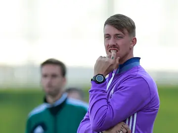 Guti, durante un entrenamiento Guti, durante un entrenamiento