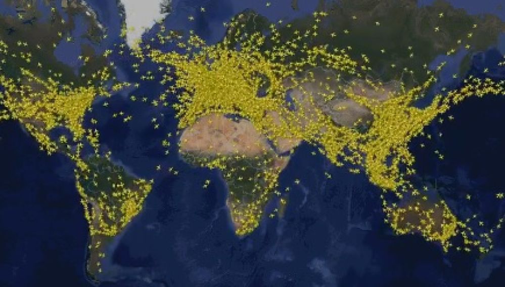 Vuelos monitorizados por Flightradar24