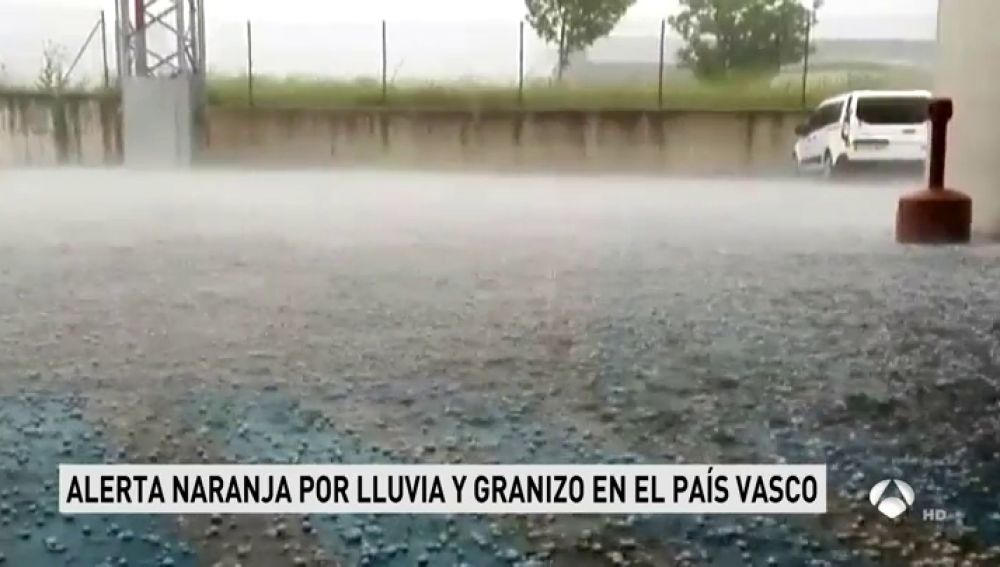 Alerta naranja por lluvia y granizo en el norte de España 