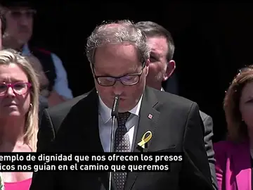 Torra y Torrent niegan que el traslado de presos soberanistas sea un "gesto" y piden su libertad Torra y Torrent niegan que el traslado de presos soberanistas sea un "gesto" y piden su libertad