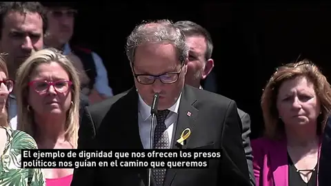 Torra y Torrent niegan que el traslado de presos soberanistas sea un "gesto" y piden su libertad Torra y Torrent niegan que el traslado de presos soberanistas sea un "gesto" y piden su libertad