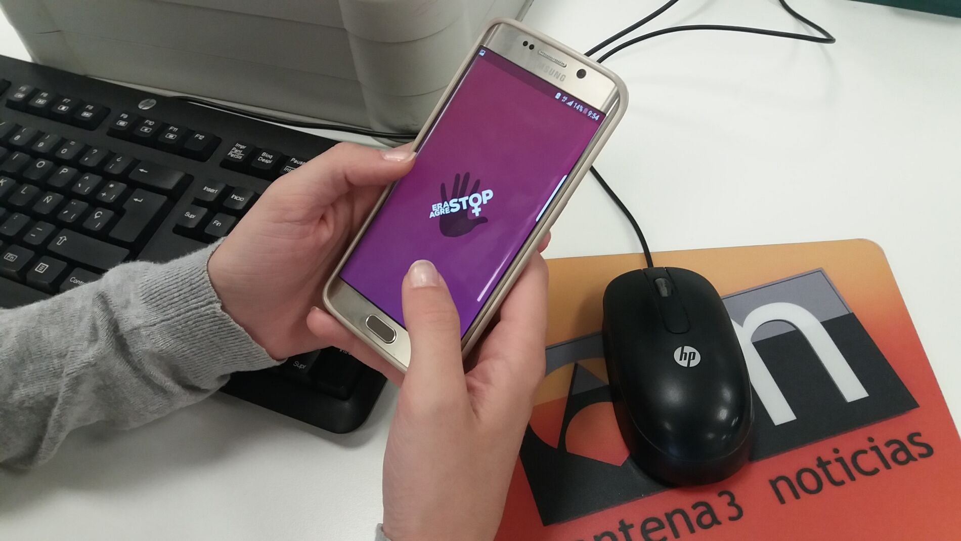 La aplicaci&oacute;n 'AgreStop/EraStop'.