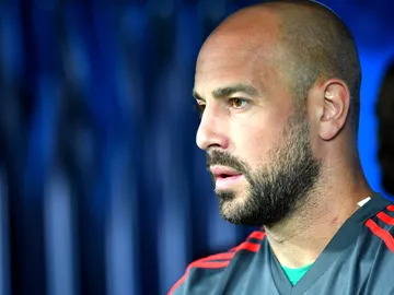 Reina, durante un partido de la Selección en el Mundial de Rusia Reina, durante un partido de la Selección en el Mundial de Rusia