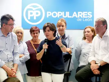 La candidata a la presidencia del PP, Soraya Sáenz de Santamaría La candidata a la presidencia del PP, Soraya Sáenz de Santamaría