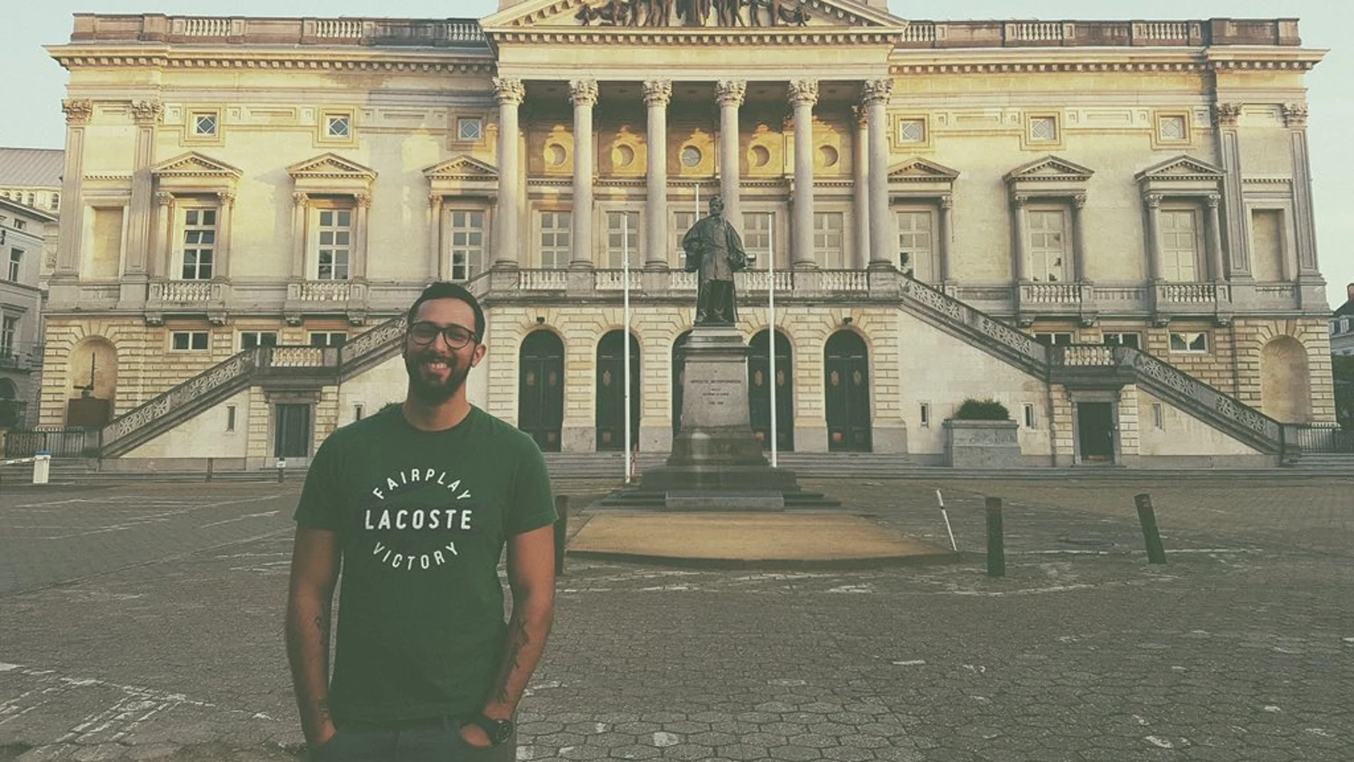 El rapero Valtonyc en su reaparición en Bélgica tras huir de la justicia española El rapero Valtonyc en su reaparición en Bélgica tras huir de la justicia española
