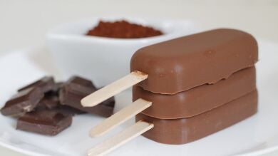 Bombón helado casero sin gluten y sin lactosa