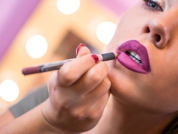 Labios perfectamente pintados