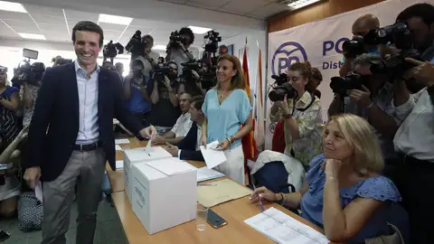 El candidato a la presidencia del PP Pablo Casado El candidato a la presidencia del PP Pablo Casado