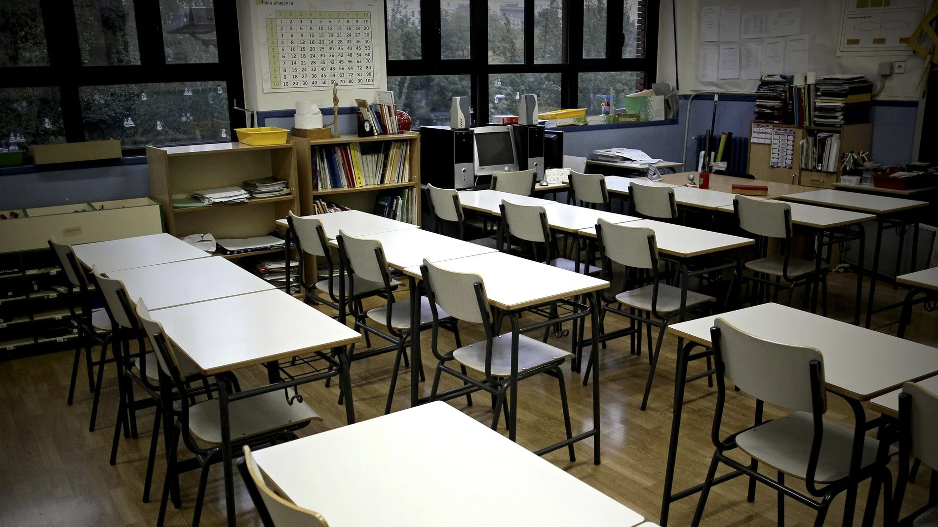 Un aula de un colegio Un aula de un colegio