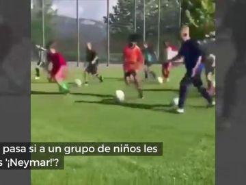 ¿Qué pasa si a un grupo de niños se les grita '¡Neymar!'?