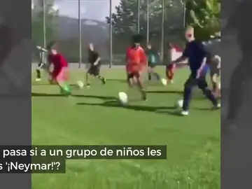 ¿Qué pasa si a un grupo de niños se les grita '¡Neymar!'? ¿Qué pasa si a un grupo de niños se les grita '¡Neymar!'?