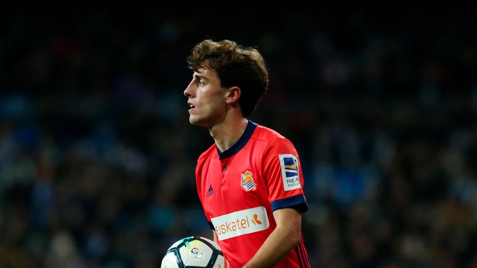 Álvaro Odriozola, en un partido con la Real Sociedad Álvaro Odriozola, en un partido con la Real Sociedad