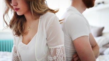 Pareja enfadada