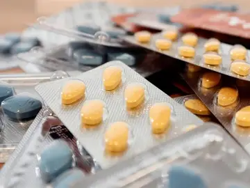 Vista de varios medicamentos Vista de varios medicamentos