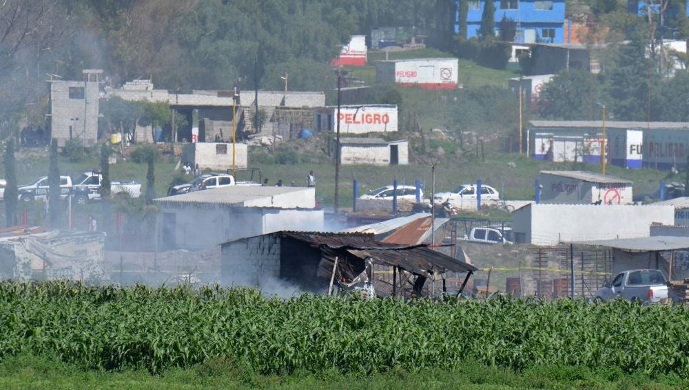 Explosiones de un taller de pirotecnia de México
