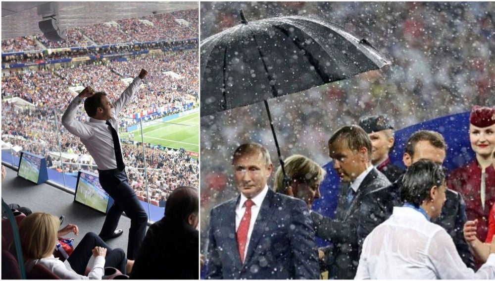 Macron y Putin, 'protagonistas' en la final