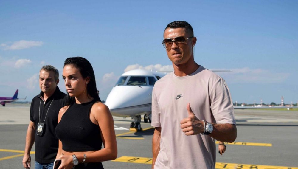 Cristiano Ronaldo, a su llegada a Turín