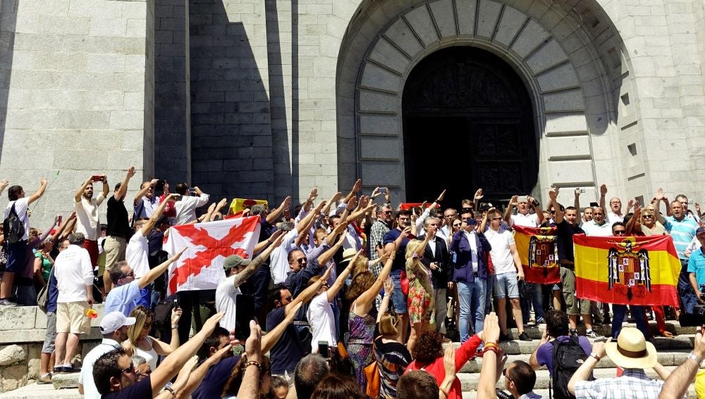 Protesta en el Valle de los Caídos (Archivo)
