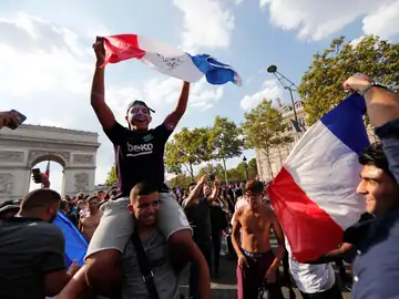 Euforia francesa en París Euforia francesa en París
