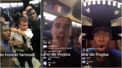 Del dab de Macron al sombrero mexicano de Pogba: la loca celebración de Francia tras ganar el Mundial