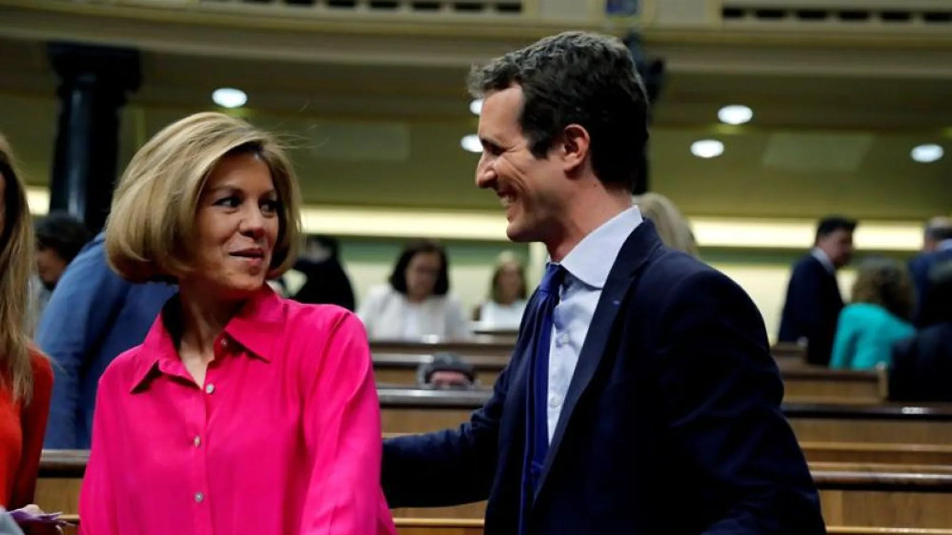 Cospedal, junto a Casado Cospedal, junto a Casado