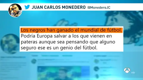 Tuit de Juan Carlos Monedero Tuit de Monedero