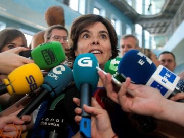 La candidata a la Presidencia del PP Soraya Sáenz de Santamaría