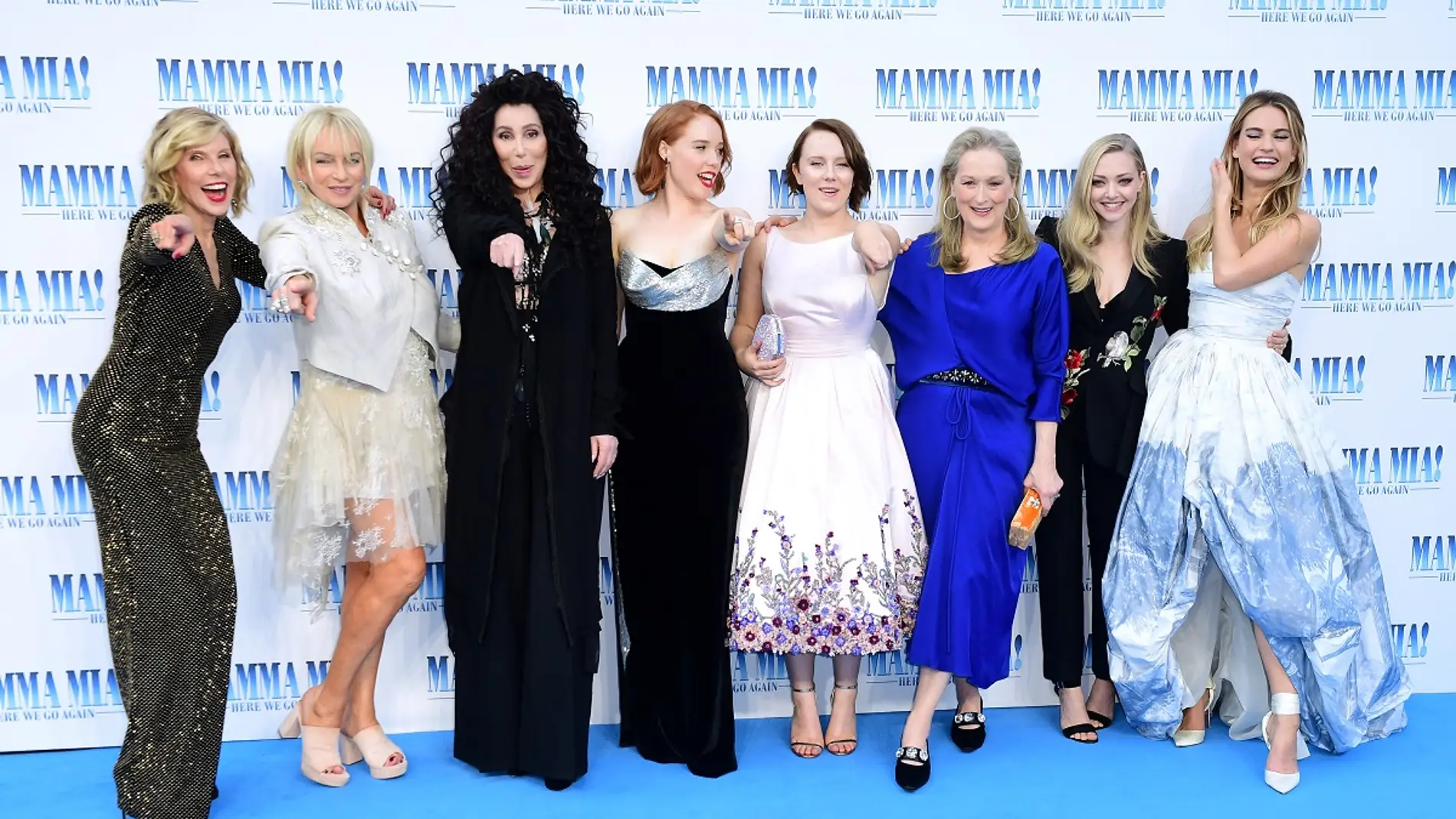 El reparto de 'Mamma Mia! Una y otra vez' en Londres