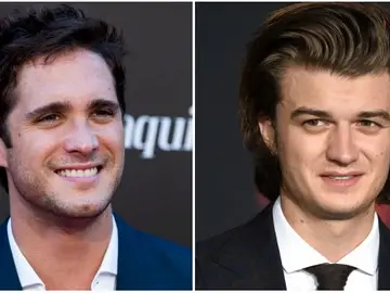 Steve de 'Stranger Things', Joe Keery, y Diego Boneta en 'Luis Miguel, la serie'  Steve de 'Stranger Things', Joe Keery, y Diego Boneta en 'Luis Miguel, la serie'