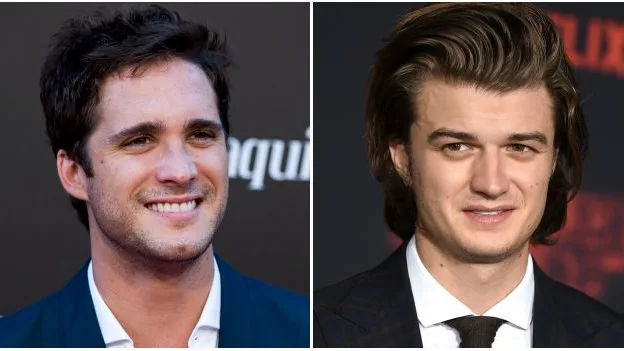 Steve de 'Stranger Things', Joe Keery, y Diego Boneta en 'Luis Miguel, la serie' 