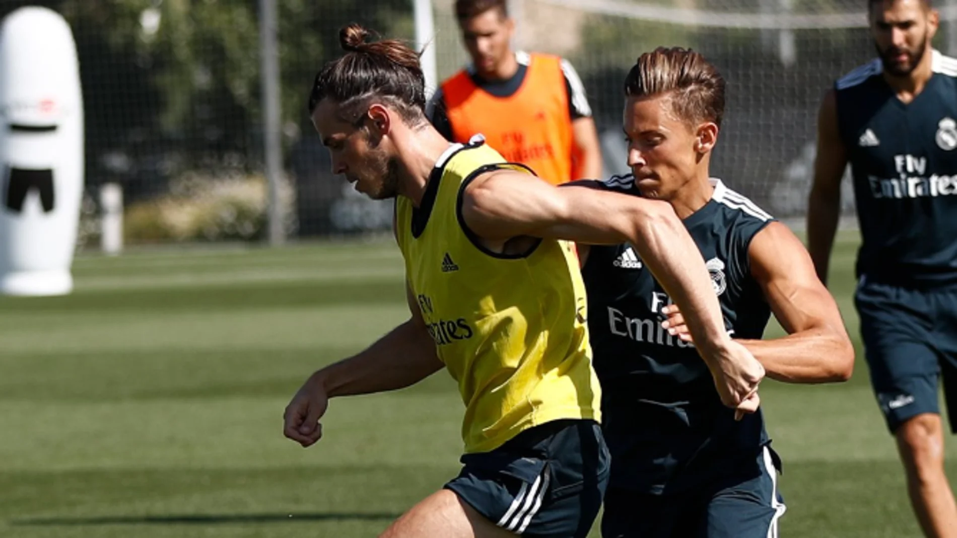 Gareth Bale durante un entrenamiento Gareth Bale durante un entrenamiento