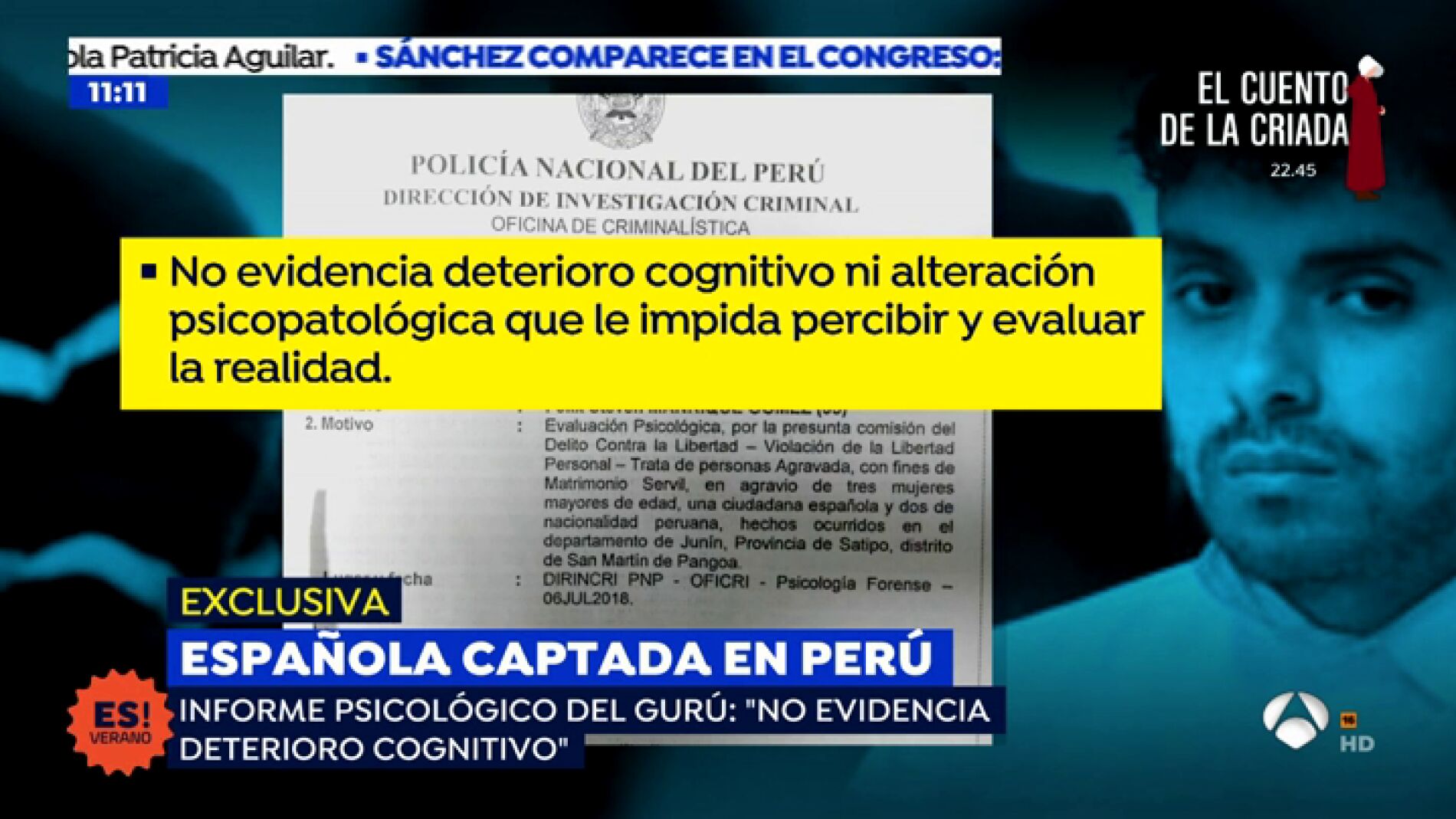 EXCLUSIVA: El informe psicol&oacute;gico del gur&uacute; que capto a Patricia Aguilar: "est&aacute; completamente cuerdo"
