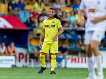 Cazorla, en un partido con el Villarreal