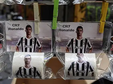 Papel higiénico con la cara de Ronaldo Papel higiénico con la cara de Ronaldo