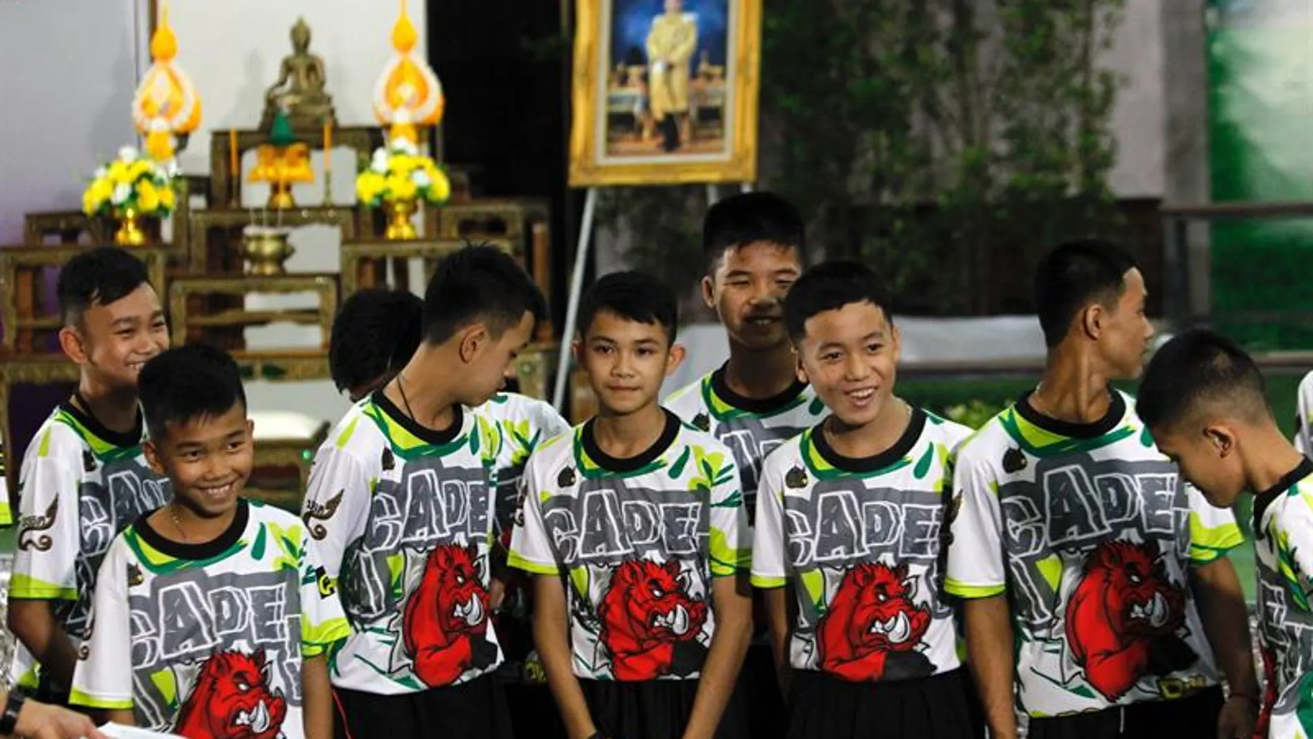 Los doce niños rescatados del interior de una cueva en el norte de Tailandia Los doce niños rescatados del interior de una cueva en el norte de Tailandia