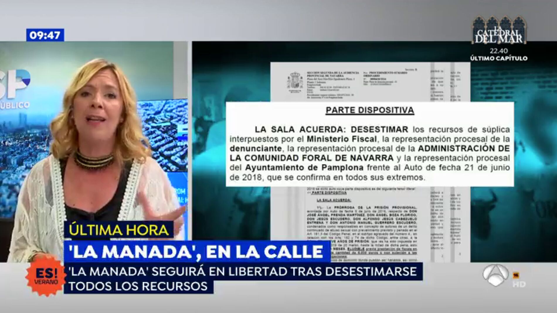 Los miembros de 'La Manada' seguir&aacute;n en libertad pese a los recursos interpuestos tras el incidente del pasaporte