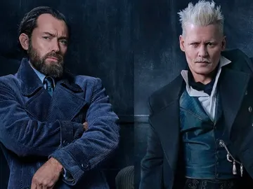 Jude Law y Johnny Depp en 'Animales Fantásticos 2' Jude Law y Johnny Depp en 'Animales Fantásticos 2'