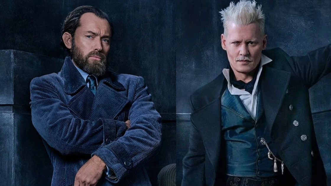 Jude Law y Johnny Depp en 'Animales Fantásticos 2' Jude Law y Johnny Depp en 'Animales Fantásticos 2'