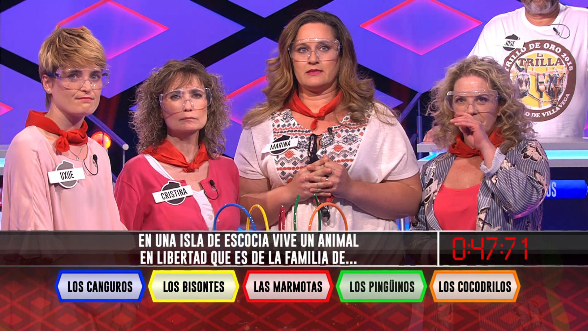 Una de las 'Caperuzas', eliminada por los canguros