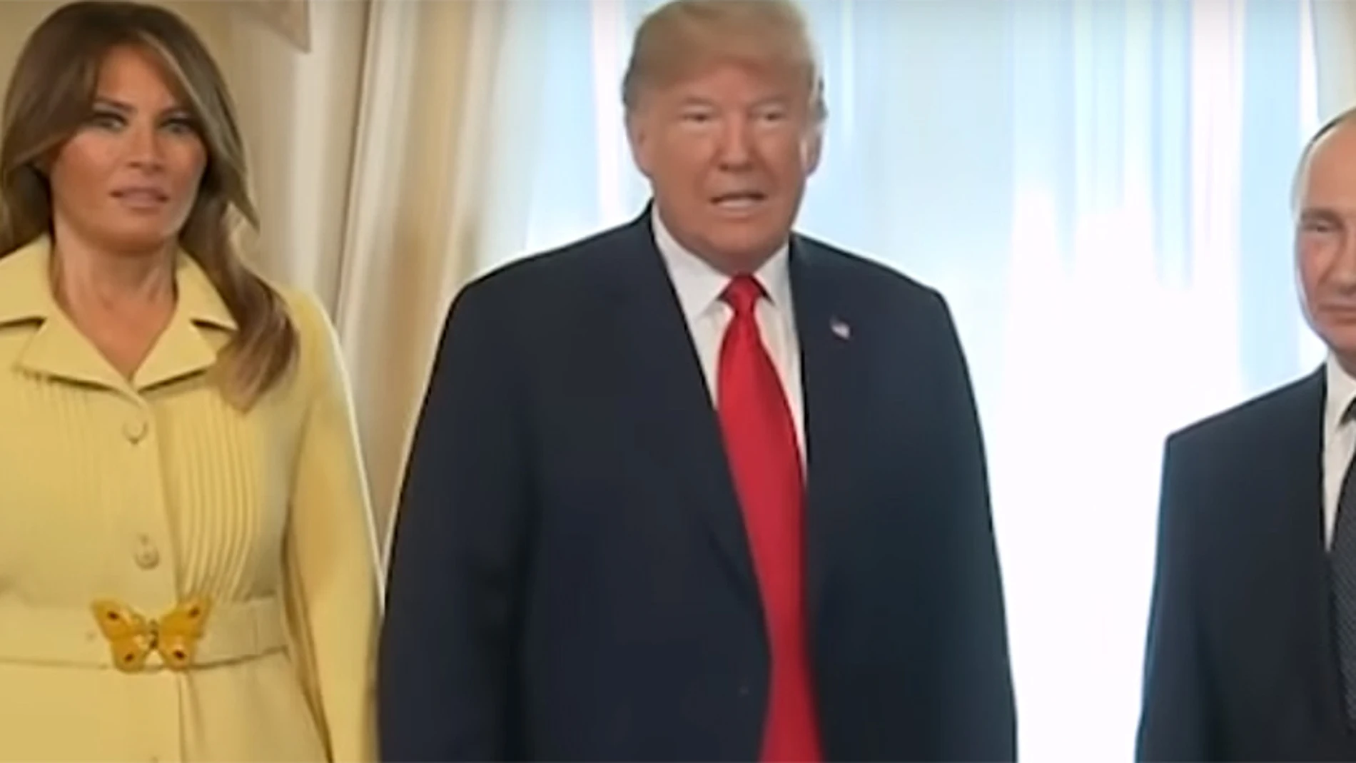 Melania Trump, Donald Trump y Vladimir Putin Melania Trump, Donald Trump y Vladimir Putin